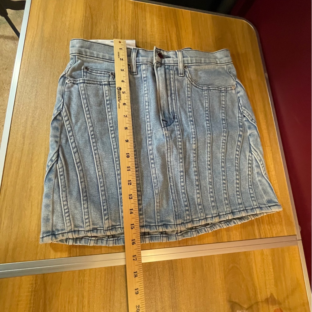 Cotton Citizen Blue Jean Mini Skirt - Picture 3 of 7
